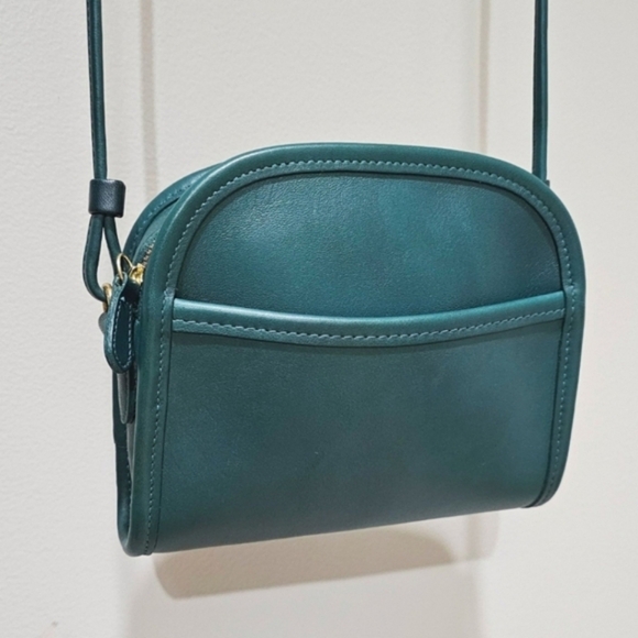 Vintage Coach Abbie Zip Crossbody Shoulder Bag Purse # 9017  ( Jade ) - Picture 8 of 14